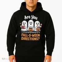 Are You Fall-O-Ween Directions Cute Halloween Teacher Ghost Hoodie thumb 2