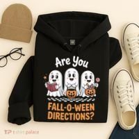 Are You Fall-O-Ween Directions Cute Halloween Teacher Ghost Hoodie thumb 4