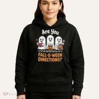 Are You Fall-O-Ween Directions Cute Halloween Teacher Ghost Hoodie thumb 5