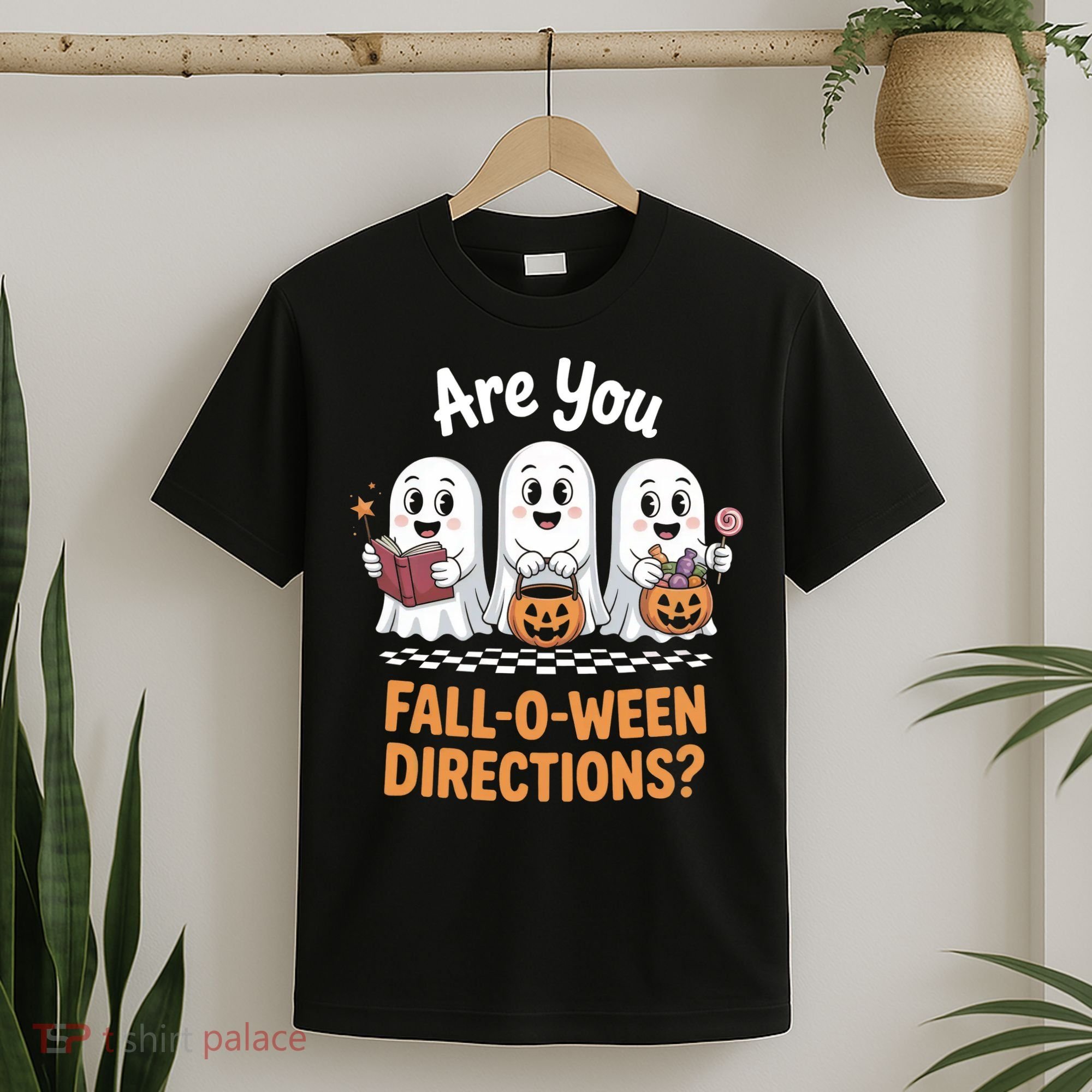 Are You Fall-O-Ween Directions Cute Halloween Teacher Ghost T-Shirt