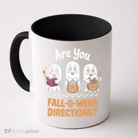 Are You Fall-O-Ween Directions Cute Halloween Teacher Ghost Coffee Mug thumb 0