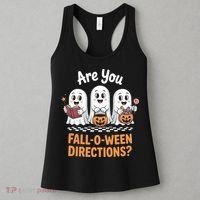 Are You Fall-O-Ween Directions Cute Halloween Teacher Ghost Women's Tank Top thumb 3