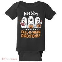 Are You Fall-O-Ween Directions Cute Halloween Teacher Ghost Baby Bodysuit thumb 0