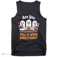 Are You Fall-O-Ween Directions Cute Halloween Teacher Ghost Tank Top thumb 0