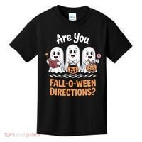 Are You Fall-O-Ween Directions Cute Halloween Teacher Ghost Kids T-Shirt thumb 0