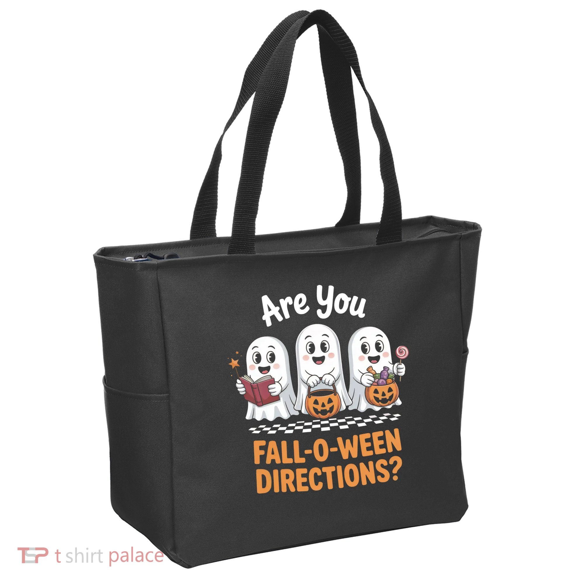 Are You Fall-O-Ween Directions Cute Halloween Teacher Ghost Tote Bag
