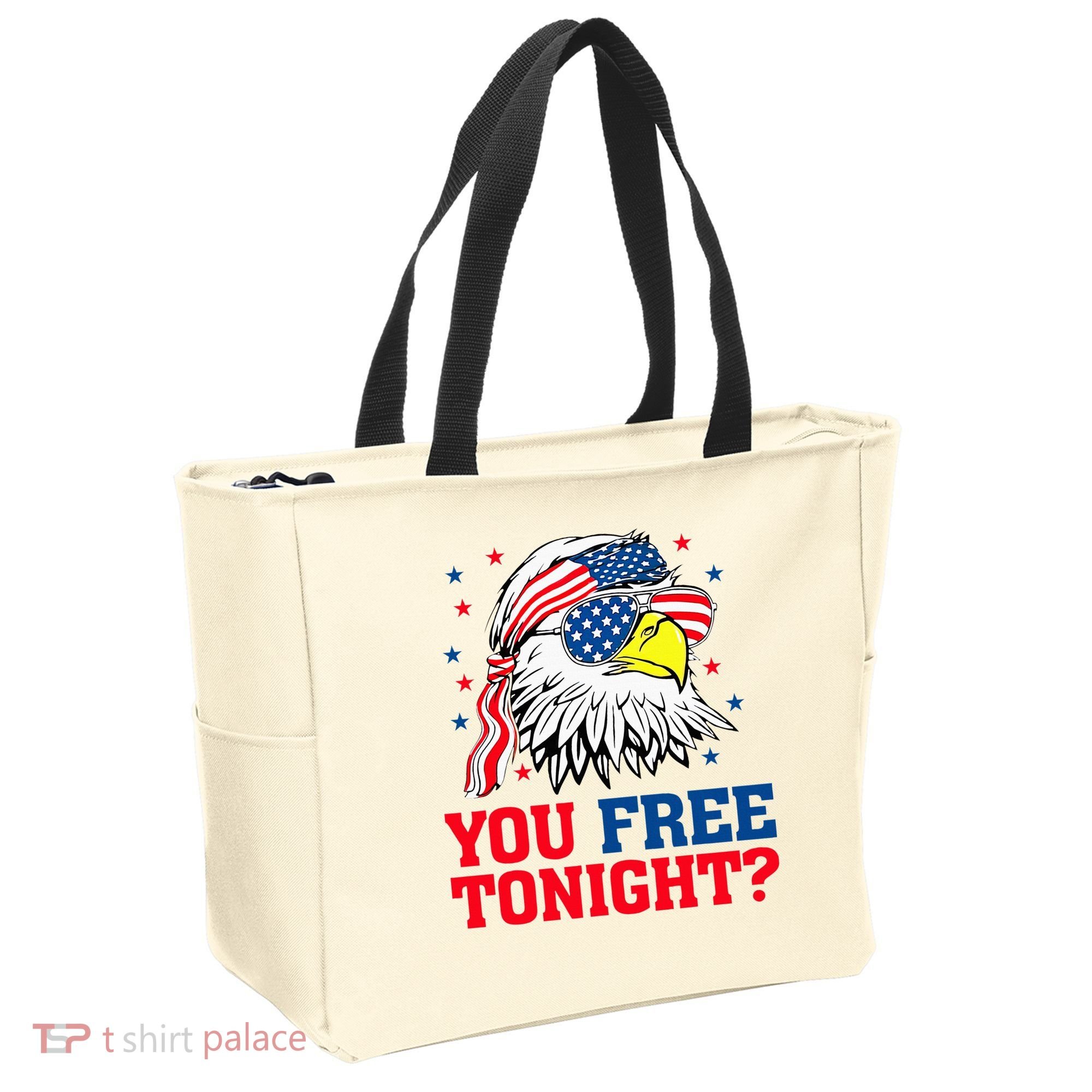 Are You Free Tonight 4th Of July Independence Day Bald Eagle Tote Bag