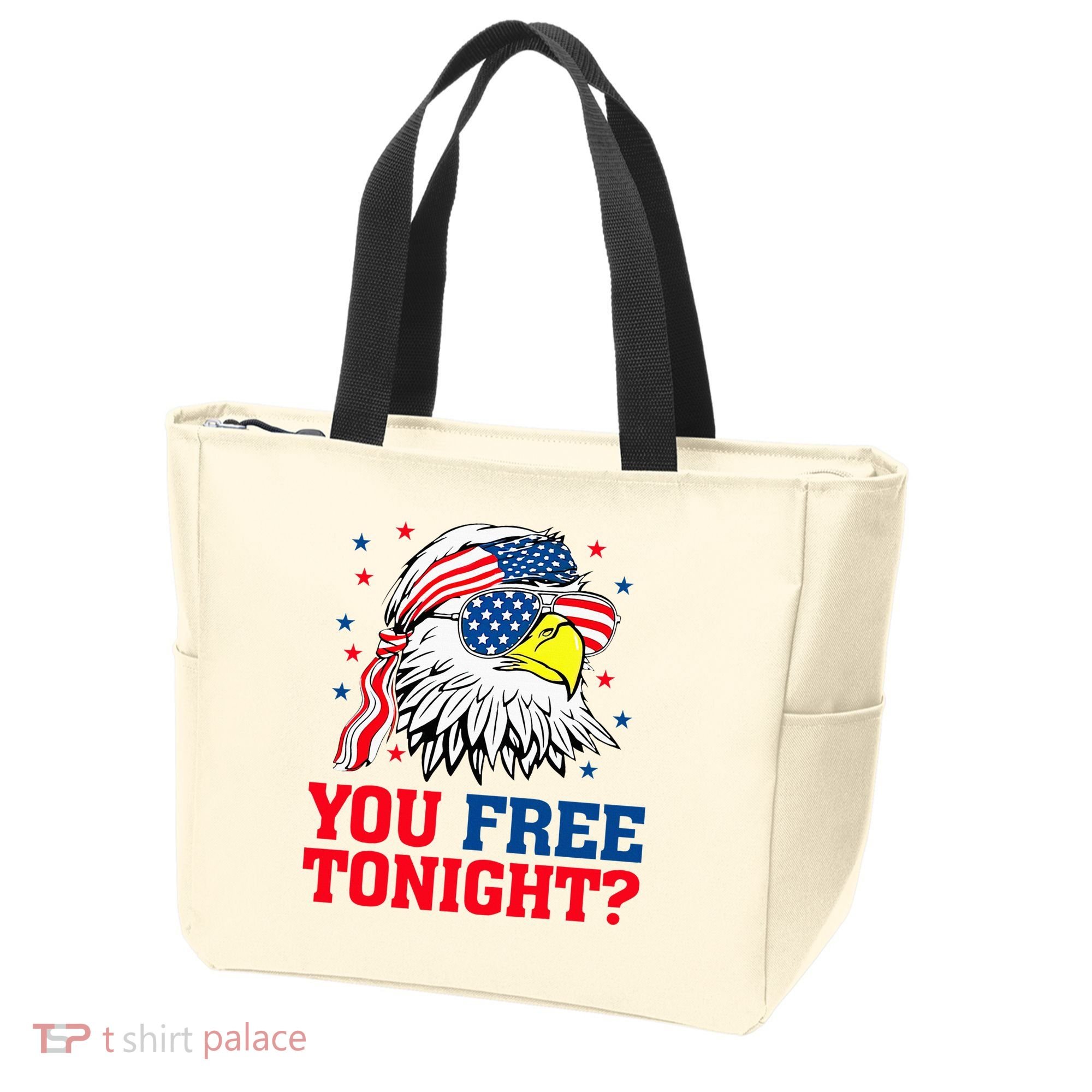 Are You Free Tonight 4th Of July Independence Day Bald Eagle Tote Bag