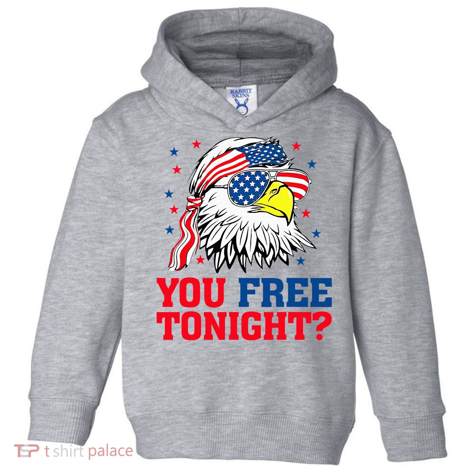 Are You Free Tonight 4th Of July Independence Day Bald Eagle Toddler Hoodie
