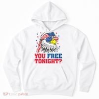 Are You Free Tonight 4th Of July Independence Day Bald Eagle Hoodie thumb 0
