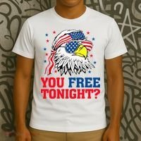 Are You Free Tonight 4th Of July Independence Day Bald Eagle T-Shirt thumb 3