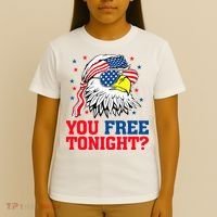 Are You Free Tonight 4th Of July Independence Day Bald Eagle T-Shirt thumb 4