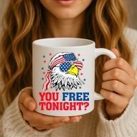 Are You Free Tonight 4th Of July Independence Day Bald Eagle Coffee Mug thumb 3