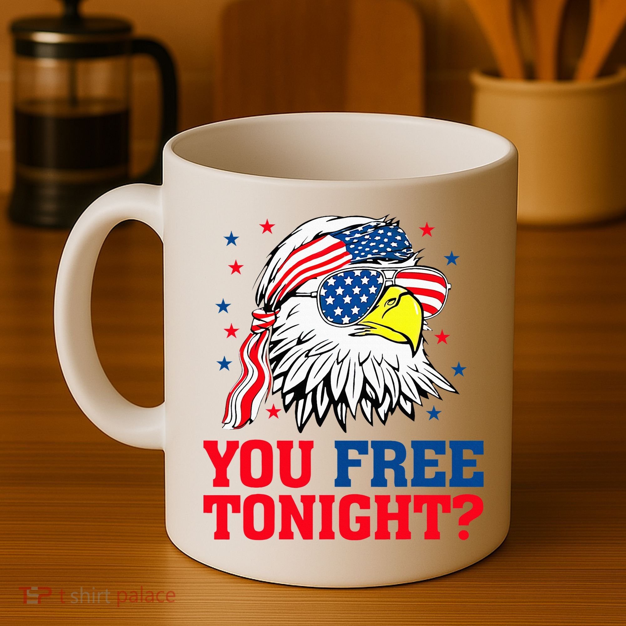 Are You Free Tonight 4th Of July Independence Day Bald Eagle Coffee Mug