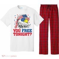 Are You Free Tonight 4th Of July Independence Day Bald Eagle Pajama Set thumb 0