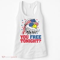 Are You Free Tonight 4th Of July Independence Day Bald Eagle Women's Tank Top thumb 0