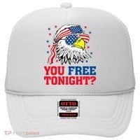 Are You Free Tonight 4th Of July Independence Day Bald Eagle Hat thumb 0