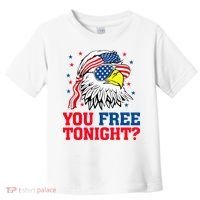 Are You Free Tonight 4th Of July Independence Day Bald Eagle Toddler T-Shirt thumb 0