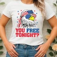 Are You Free Tonight 4th Of July Independence Day Bald Eagle Women's T-Shirt thumb 2