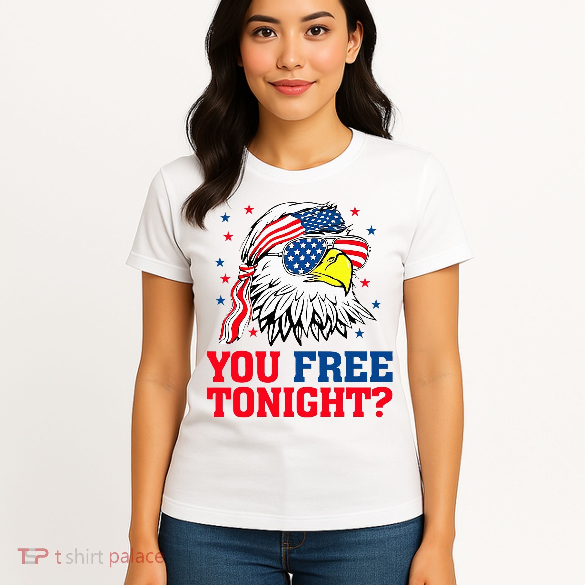 Are You Free Tonight 4th Of July Independence Day Bald Eagle Women's T-Shirt