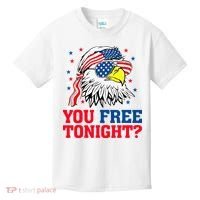 Are You Free Tonight 4th Of July Independence Day Bald Eagle Kids T-Shirt thumb 0
