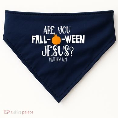 Are You Falloween Jesus Halloween USA-Made Doggie Bandana