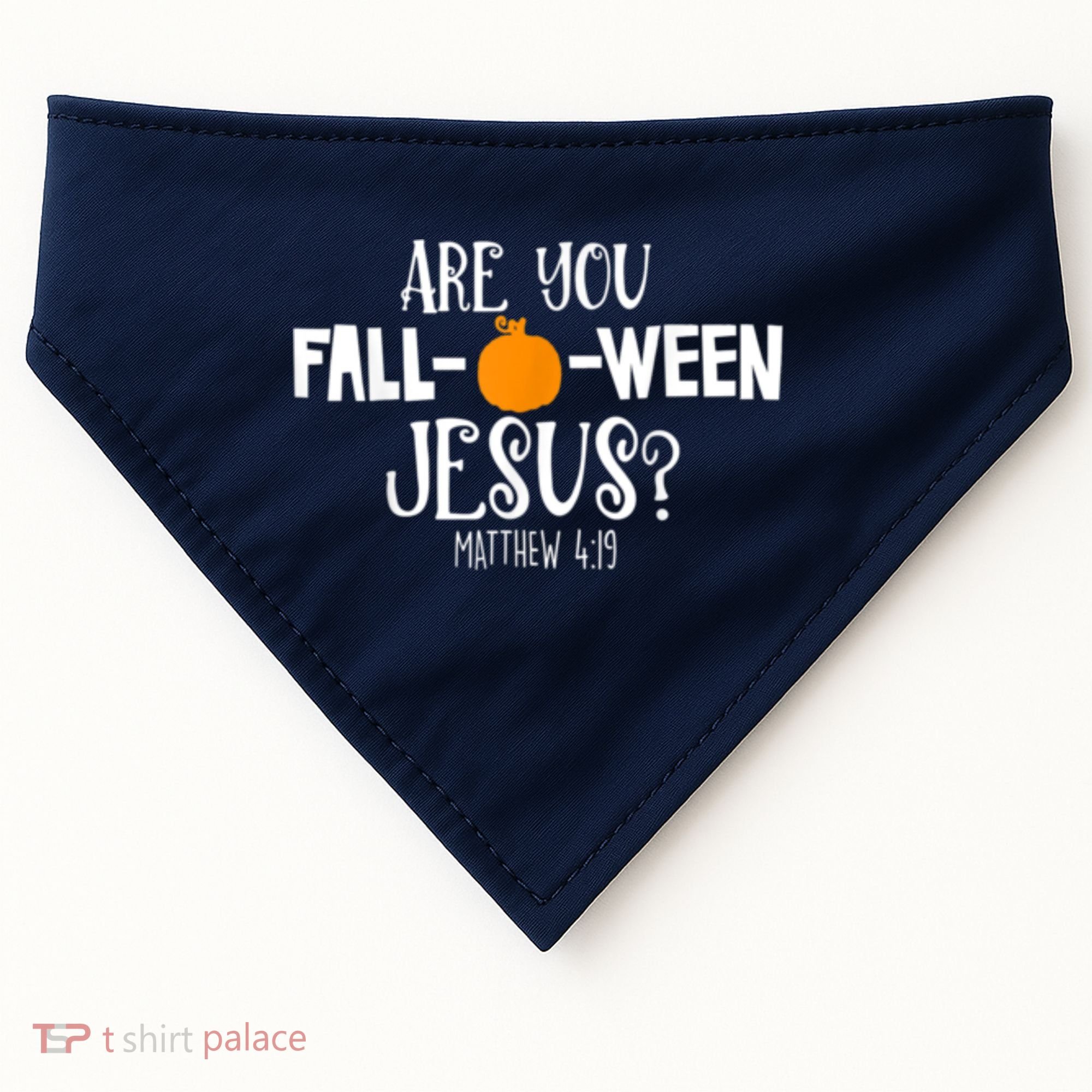 Are You Falloween Jesus Halloween USA-Made Doggie Bandana