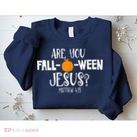 Are You Falloween Jesus Halloween Sweatshirt thumb 2