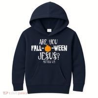 Are You Falloween Jesus Halloween Kids Hoodie thumb 0