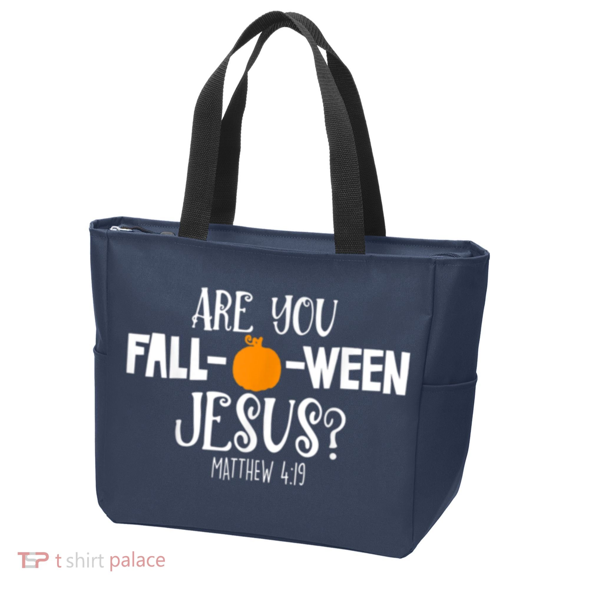 Are You Falloween Jesus Halloween Tote Bag