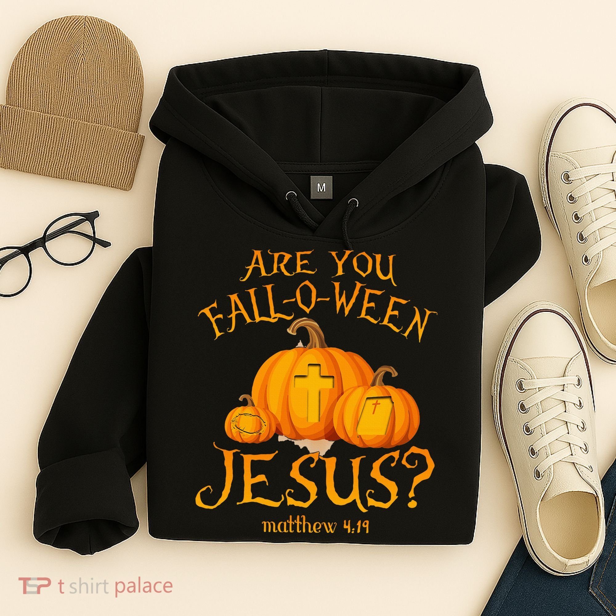 Are You Fall O Ween Jesus Christian Halloween Pumpkin Hoodie