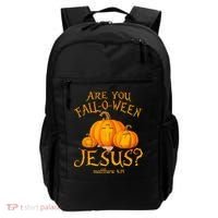 Are You Fall O Ween Jesus Christian Halloween Pumpkin Backpack thumb 0