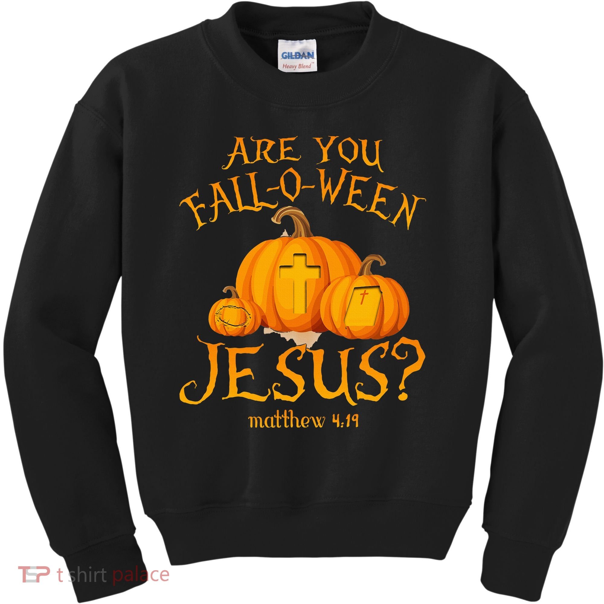 Are You Fall O Ween Jesus Christian Halloween Pumpkin Kids Sweatshirt