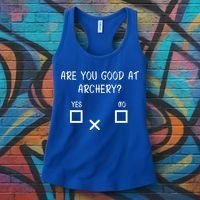 Are You Good At Archery Yes No Cute Gift Archery Joke Gift Women's Tank Top thumb 3