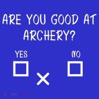 Are You Good At Archery Yes No Cute Gift Archery Joke Gift Tank Top thumb 6