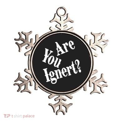 Are You Ignert Funny Humor Saying Sarcastic Jokes Ornament