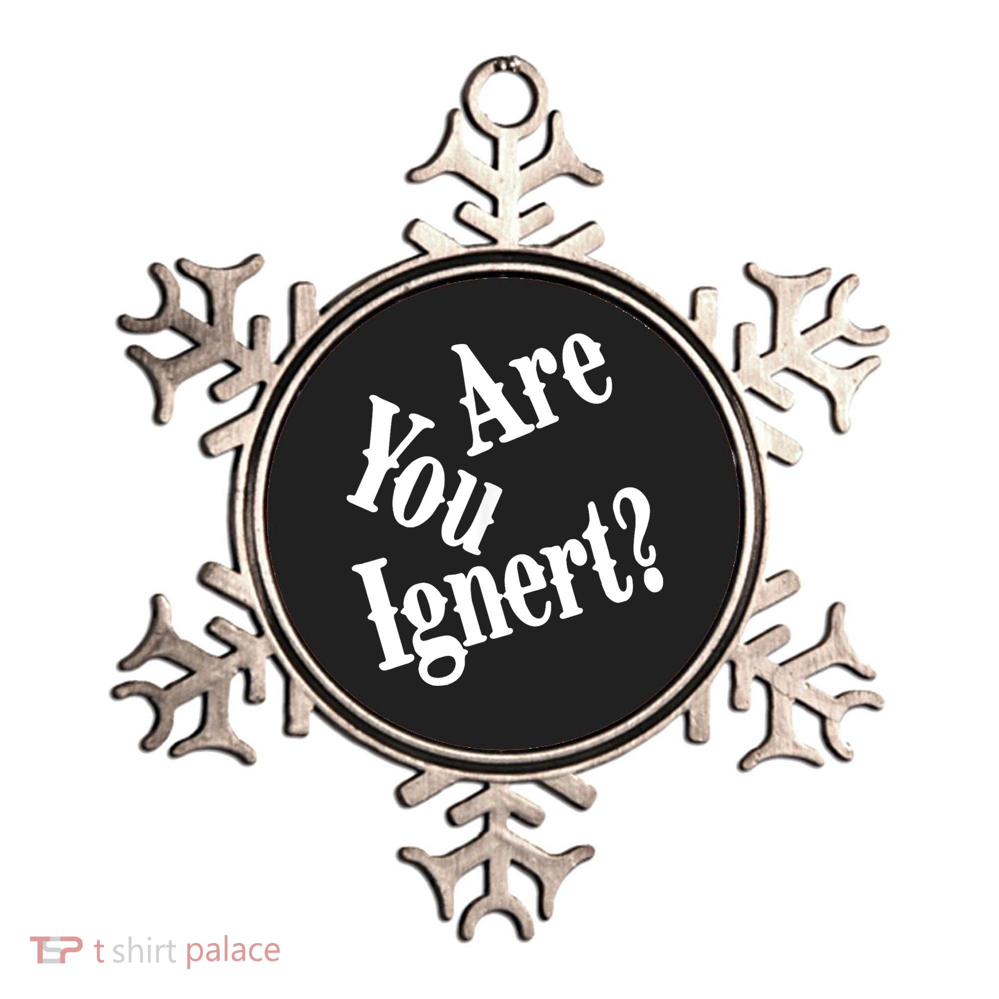 Are You Ignert Funny Humor Saying Sarcastic Jokes Ornament