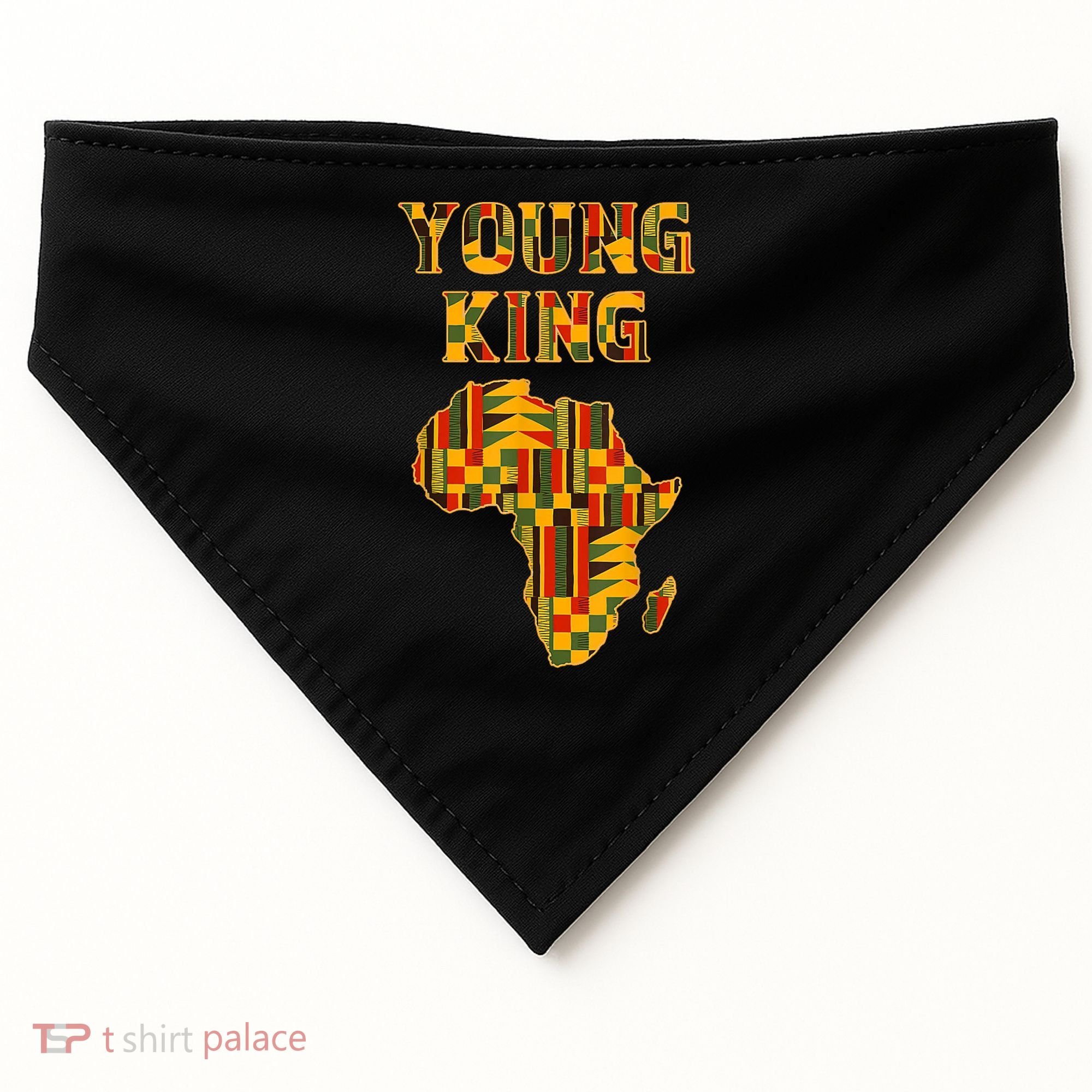 African Young King USA-Made Doggie Bandana