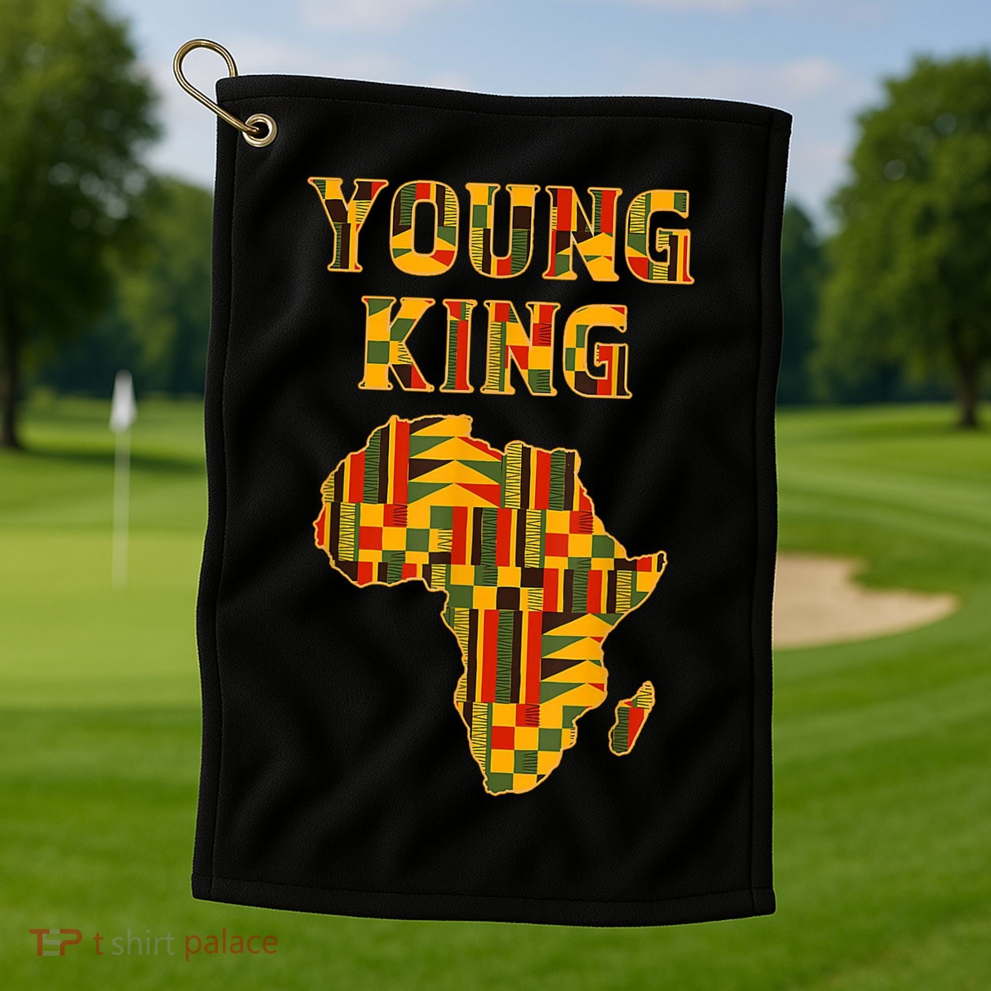 African Young King Golf Towel