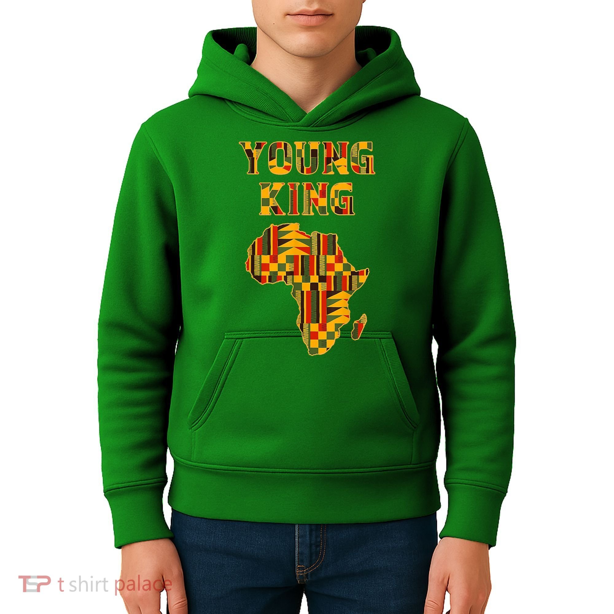 African Young King Kids Hoodie