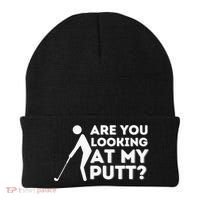 Are You Looking At My Putt Golf Lover Gift Beanie thumb 0