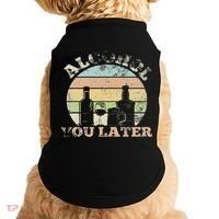 Alcohol You Later Funny Drinking Pun Doggie Tank thumb 0