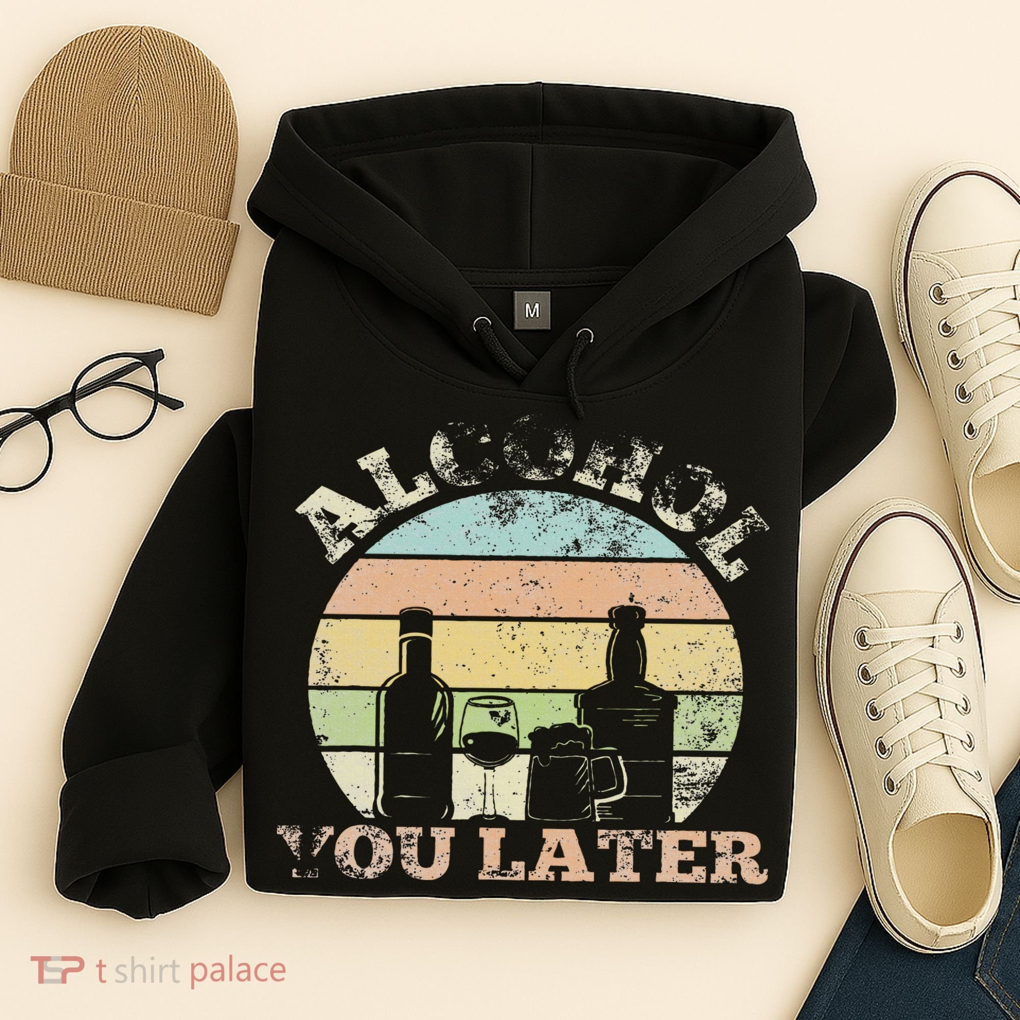 Alcohol You Later Funny Drinking Pun Hoodie