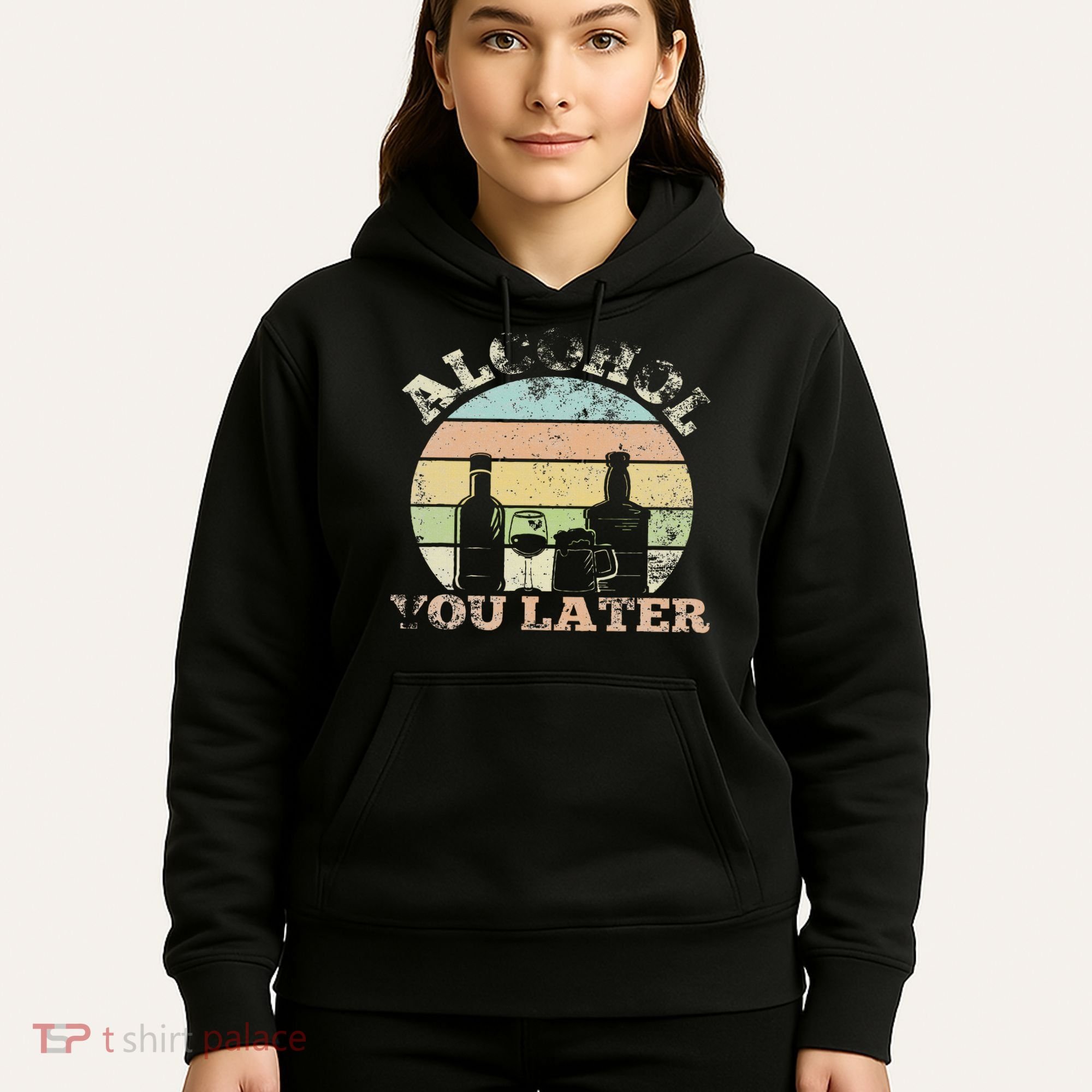 Alcohol You Later Funny Drinking Pun Hoodie