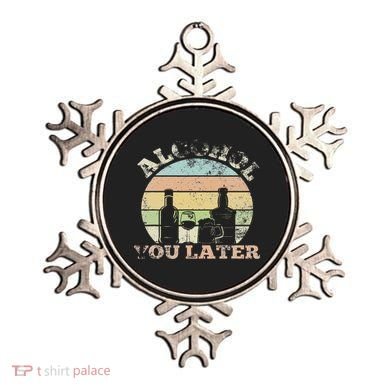 Alcohol You Later Funny Drinking Pun Ornament