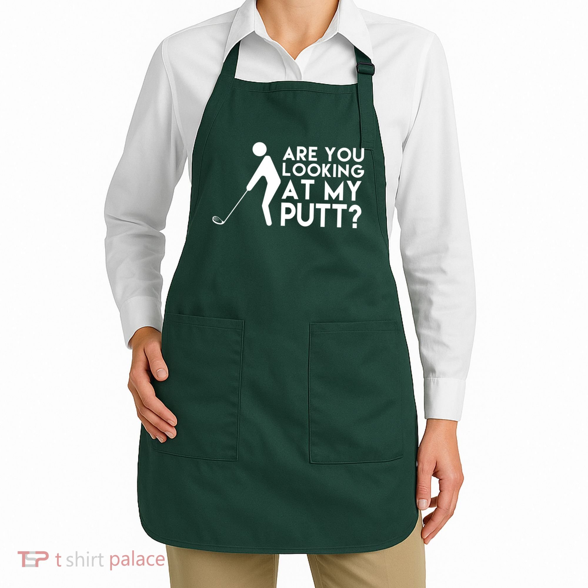 Are You Looking At My Putt Golf Lover Funny Apron