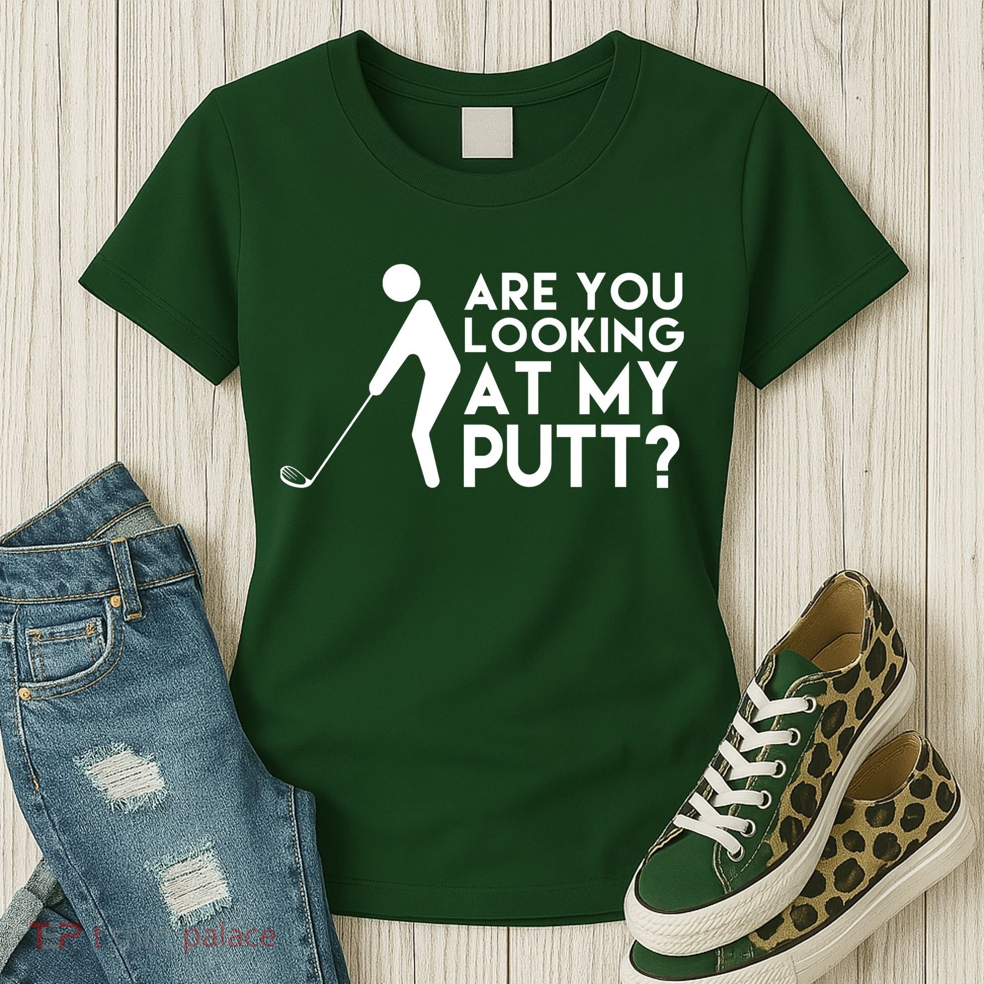 Are You Looking At My Putt Golf Lover Funny Women's T-Shirt
