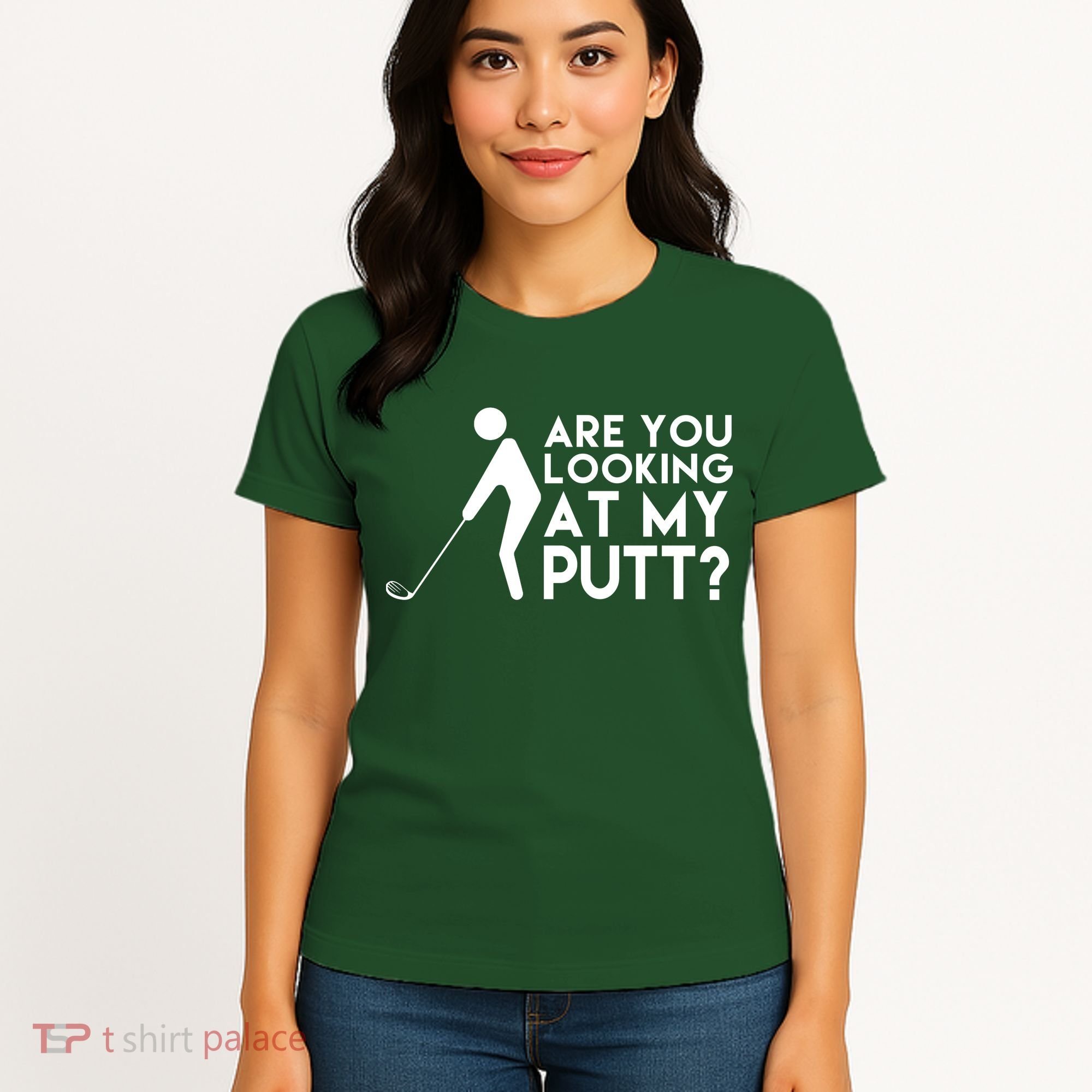 Are You Looking At My Putt Golf Lover Funny Women's T-Shirt