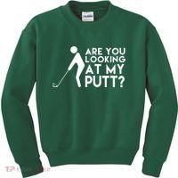 Are You Looking At My Putt Golf Lover Funny Kids Sweatshirt thumb 0