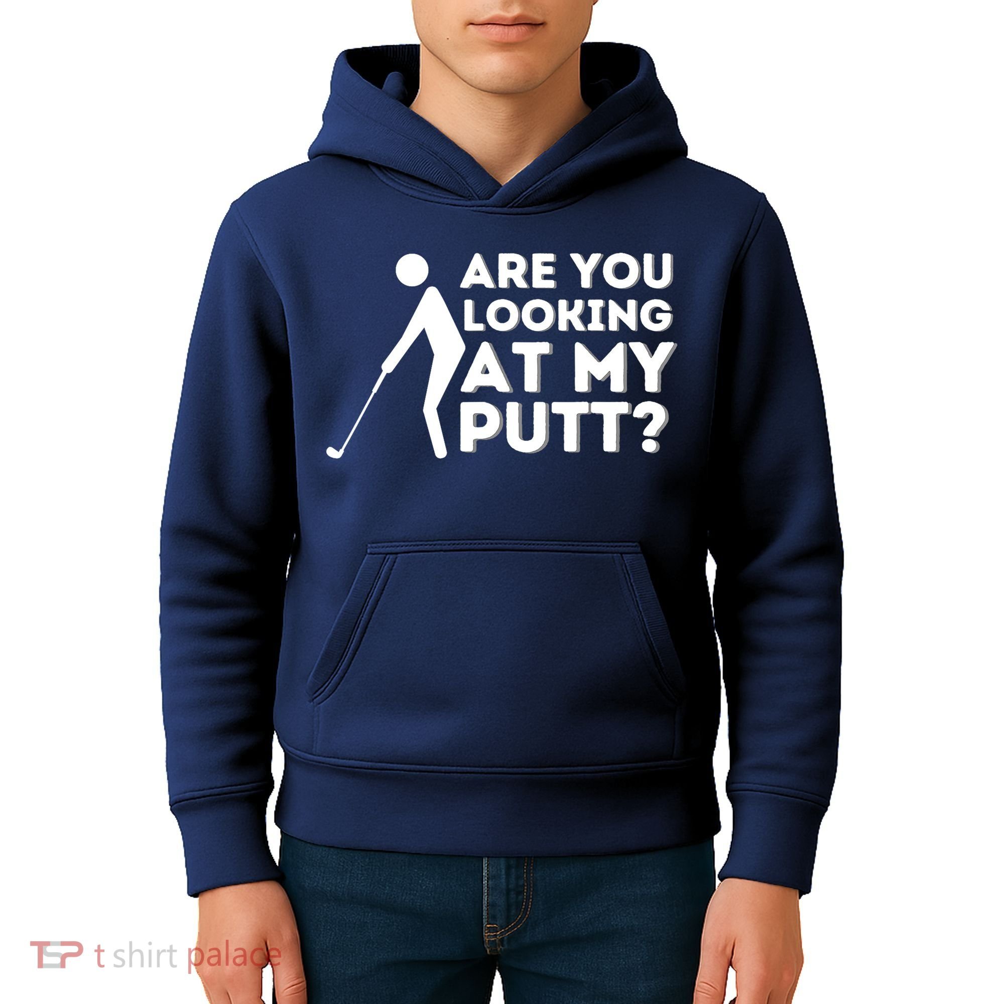 Are You Looking At My Putt Golfing Lover & Golf Gift Kids Hoodie